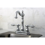 Tudor Two-Handle 2-Hole Deck Mount Bar Faucet