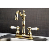 Bel-Air Two-Handle 2-Hole Deck Mount Bar Faucet