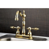 Tudor Two-Handle 2-Hole Deck Mount Bar Faucet