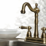 Heritage Two-Handle 2-Hole Deck Mount Bar Faucet