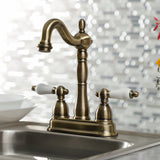 Heritage Two-Handle 2-Hole Deck Mount Bar Faucet