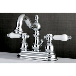 Bel-Air Double-Handle 3-Hole Deck Mount 4-Inch Centerset Bathroom Faucet with Pop-Up Drain