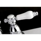 Bel-Air Double-Handle 3-Hole Deck Mount 4-Inch Centerset Bathroom Faucet with Pop-Up Drain