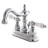 Bel-Air Double-Handle 3-Hole Deck Mount 4-Inch Centerset Bathroom Faucet with Pop-Up Drain