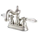 Wilshire Double-Handle 3-Hole Deck Mount 4-Inch Centerset Bathroom Faucet with Pop-Up Drain