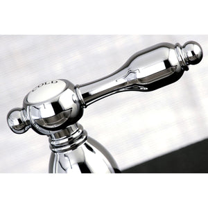 Tudor Two-Handle 4-Hole 8" Centerset Kitchen Faucet with Brass Side Sprayer