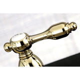 Tudor Two-Handle 4-Hole 8" Centerset Kitchen Faucet with Brass Side Sprayer