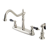 Duchess Two-Handle 4-Hole 8" Centerset Kitchen Faucet with Side Sprayer