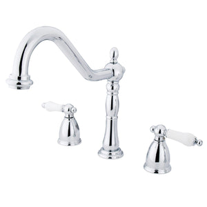 Heritage Two-Handle 3-Hole Deck Mount Widespread Kitchen Faucet