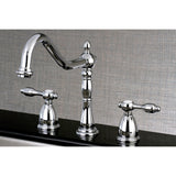 Tudor Two-Handle 3-Hole Deck Mount Widespread Kitchen Faucet