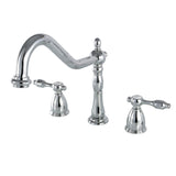 Tudor Two-Handle 3-Hole Deck Mount Widespread Kitchen Faucet