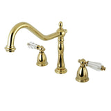 Wilshire Two-Handle 3-Hole Deck Mount Widespread Kitchen Faucet