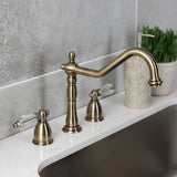 Wilshire Two-Handle 3-Hole Deck Mount Widespread Kitchen Faucet