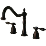 Tudor Two-Handle 3-Hole Deck Mount Widespread Kitchen Faucet