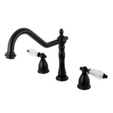 Wilshire Two-Handle 3-Hole Deck Mount Widespread Kitchen Faucet