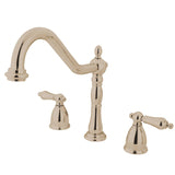 Heritage Two-Handle 3-Hole Deck Mount Widespread Kitchen Faucet