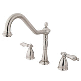 Heritage Two-Handle 3-Hole Deck Mount Widespread Kitchen Faucet