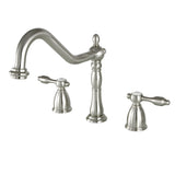 Tudor Two-Handle 3-Hole Deck Mount Widespread Kitchen Faucet