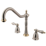 Heritage Two-Handle 3-Hole Deck Mount Widespread Kitchen Faucet