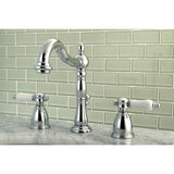 Bel-Air Two-Handle 3-Hole Deck Mount Widespread Bathroom Faucet with Retail Pop-Up Drain