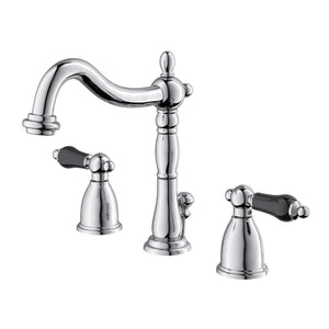 Duchess Two-Handle 3-Hole Deck Mount Widespread Bathroom Faucet with Pop-Up Drain