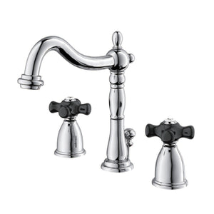 Duchess Two-Handle 3-Hole Deck Mount Widespread Bathroom Faucet with Pop-Up Drain