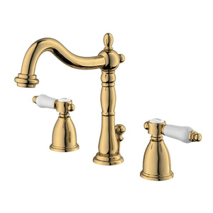 Bel-Air Widespread Bathroom Faucet with Brass Pop-Up