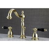 Duchess Two-Handle 3-Hole Deck Mount Widespread Bathroom Faucet with Brass Pop-Up Drain