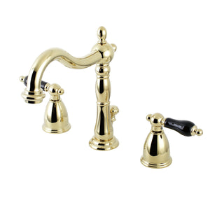 Duchess Two-Handle 3-Hole Deck Mount Widespread Bathroom Faucet with Brass Pop-Up Drain