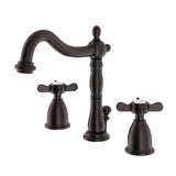 Essex Two-Handle 3-Hole Deck Mount Widespread Bathroom Faucet with Pop-Up Drain