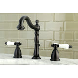 Bel-Air Two-Handle 3-Hole Deck Mount Widespread Bathroom Faucet with Retail Pop-Up Drain