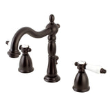 Bel-Air Two-Handle 3-Hole Deck Mount Widespread Bathroom Faucet with Retail Pop-Up Drain