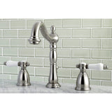 Bel-Air Two-Handle 3-Hole Deck Mount Widespread Bathroom Faucet with Retail Pop-Up Drain