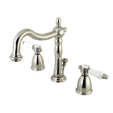 Bel-Air Two-Handle 3-Hole Deck Mount Widespread Bathroom Faucet with Retail Pop-Up Drain