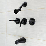 Magellan Triple-Handle Tub and Shower Faucet