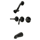 Magellan Triple-Handle Tub and Shower Faucet