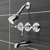 Royal Triple-Handle Tub and Shower Faucet