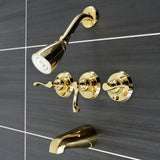 Royal Triple-Handle Tub and Shower Faucet