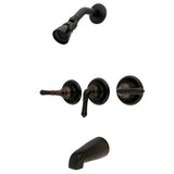 Magellan Triple-Handle Tub and Shower Faucet