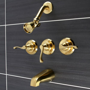 Royal Triple-Handle Tub and Shower Faucet