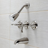 Royal Triple-Handle Tub and Shower Faucet