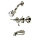 Royal Triple-Handle Tub and Shower Faucet