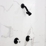 Victorian Two-Handle 3-Hole Wall Mount Shower Faucet