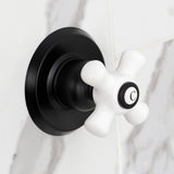 Victorian Two-Handle 3-Hole Wall Mount Shower Faucet