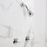 Victorian Two-Handle 3-Hole Wall Mount Shower Faucet