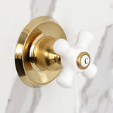 Victorian Two-Handle 3-Hole Wall Mount Shower Faucet