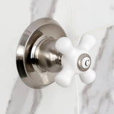 Victorian Two-Handle 3-Hole Wall Mount Shower Faucet