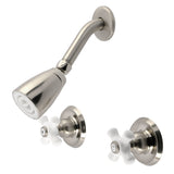 Victorian Two-Handle 3-Hole Wall Mount Shower Faucet