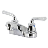 Restoration Two-Handle 3-Hole Deck Mount 4" Centerset Bathroom Faucet