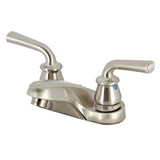 Restoration Two-Handle 3-Hole Deck Mount 4" Centerset Bathroom Faucet